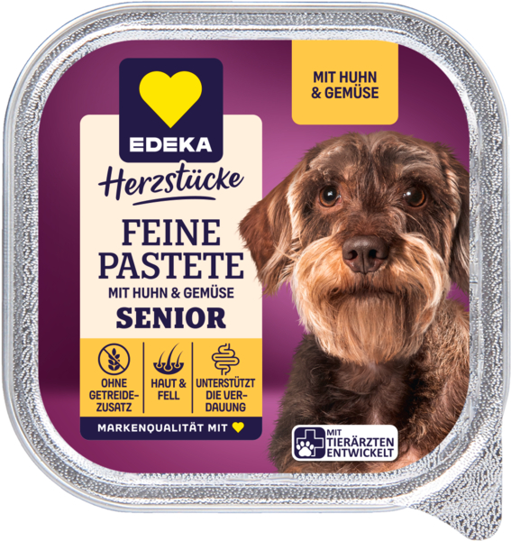 EDEKA Herzstücke Hunde Feine Pastete Senior