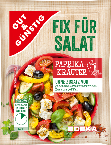 Fix für Salat Paprikakräuter 5x8g