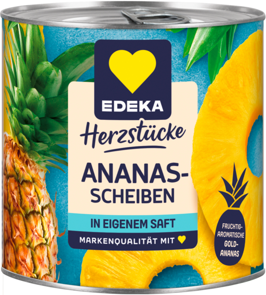 Ananas in Scheiben ohne Zucker   