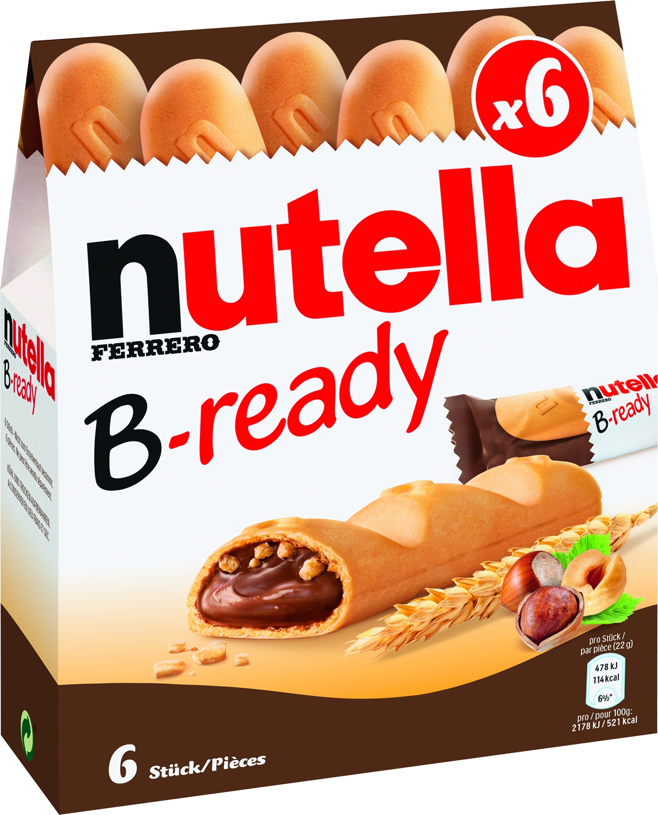 Nutella B-ready 6pc