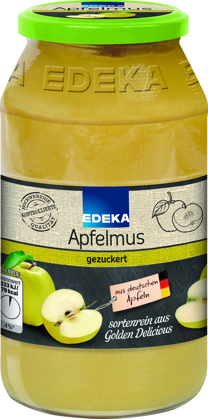 Apfelmus gezuckert   