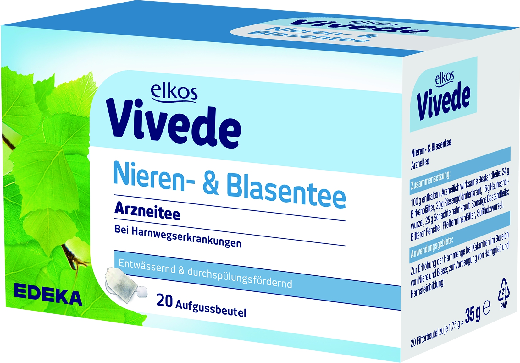 Vivede Nieren- und Blasentee 20er