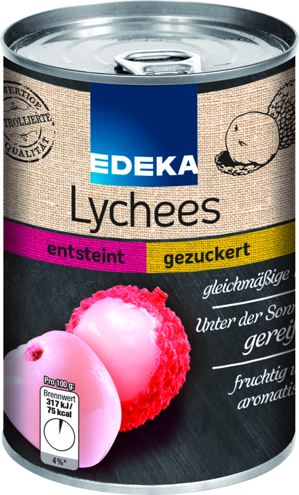 Lychees ganze Frucht   