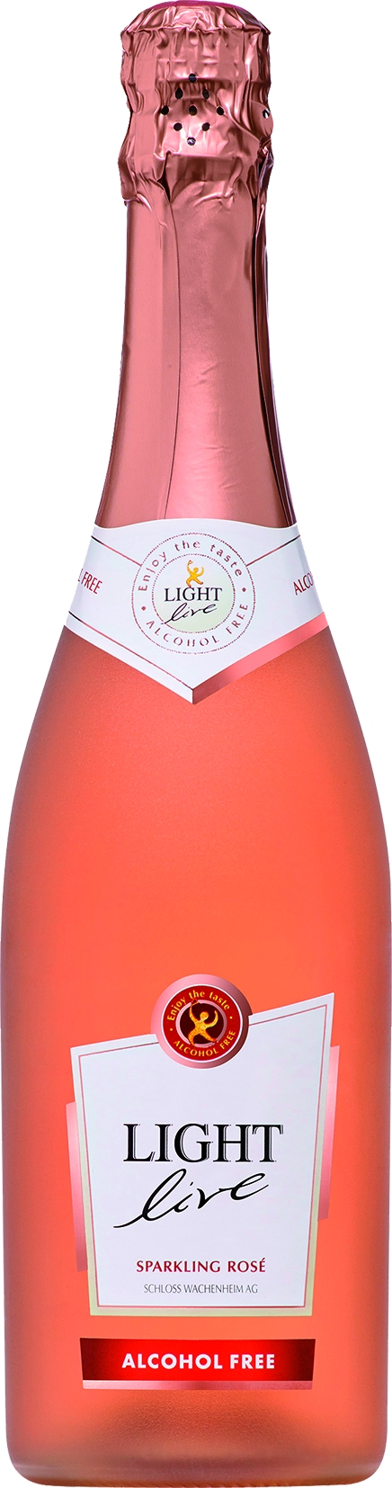 sparkling wine rose, light live alcfree   