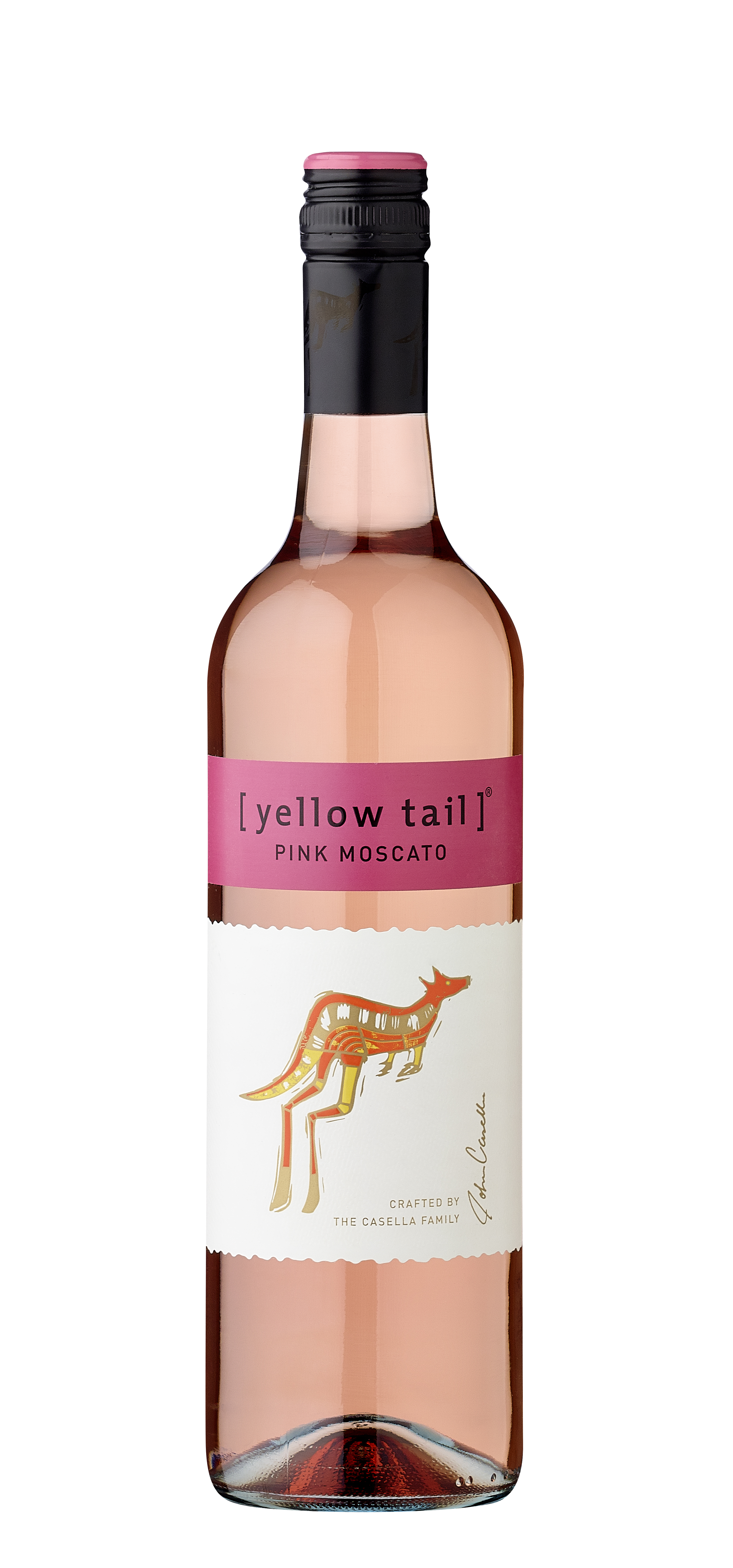 Yellow Tail Pink Moscato, rosé   