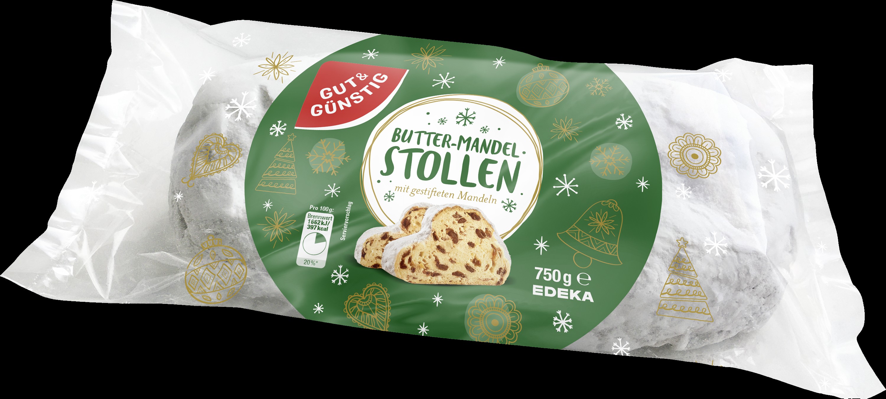 Butter-Mandelstollen 750g