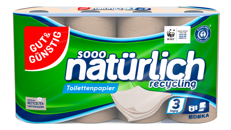Gut & Günstig recycling Toilettenpapier