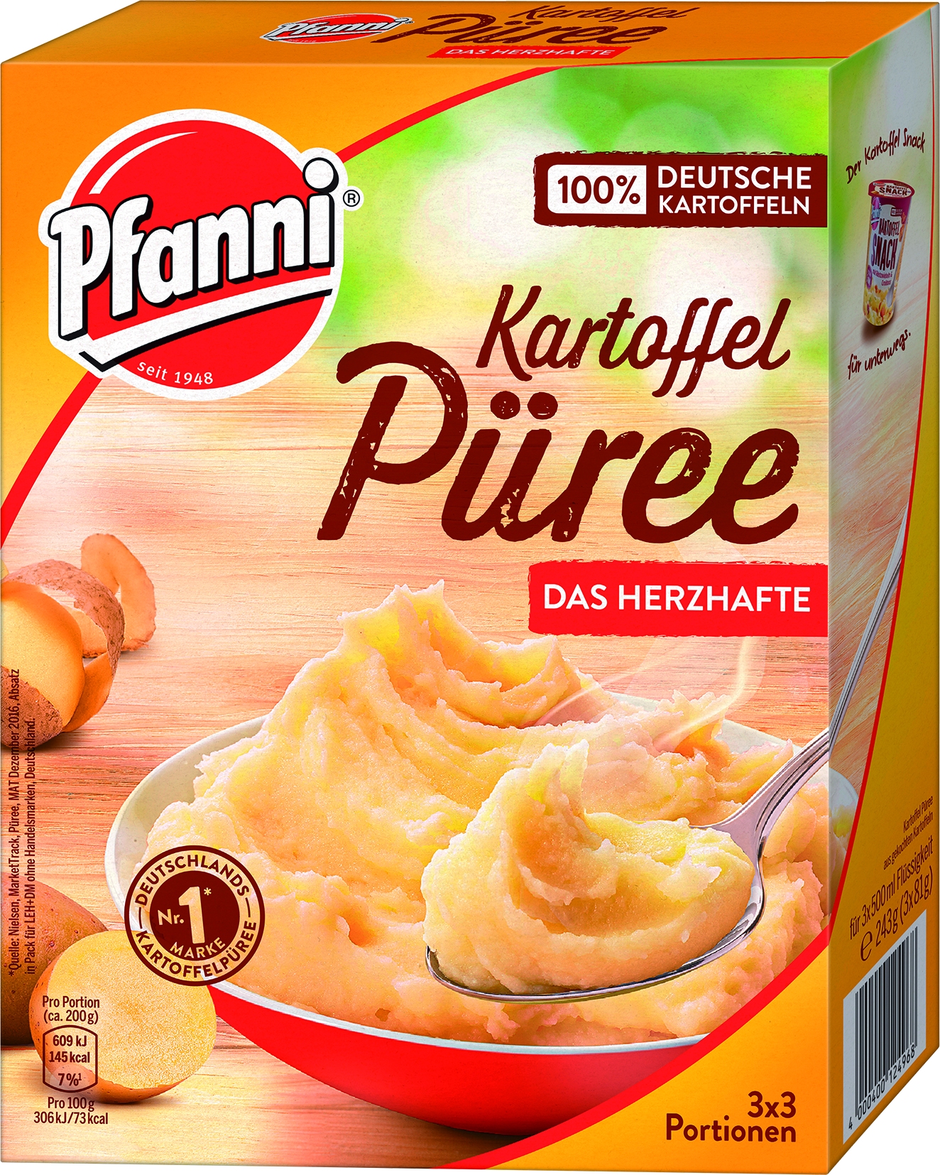 Kartoffel-Puree Kraeftig 3 x 3 Portionen