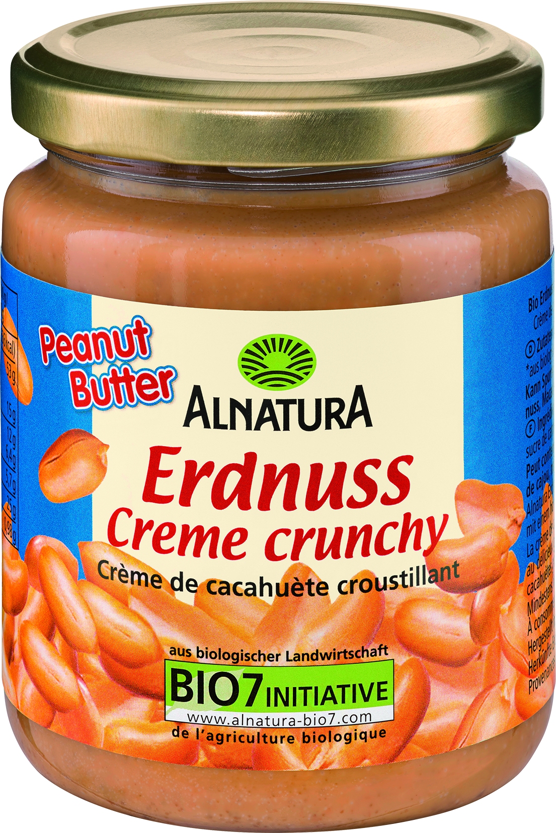 Erdnusscreme mit Stücken   