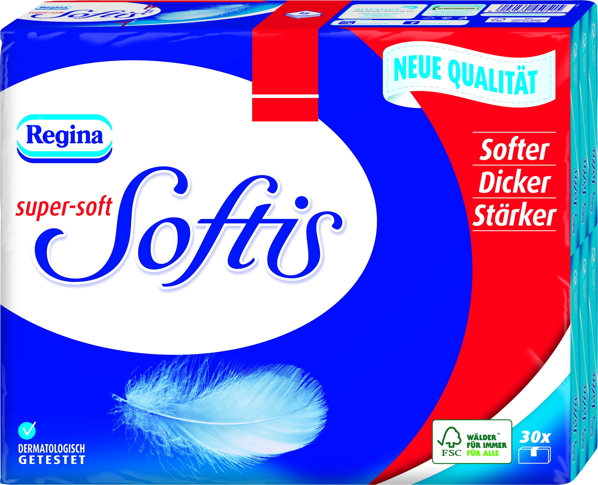 Softis handkerchiefs 30x10 pc.