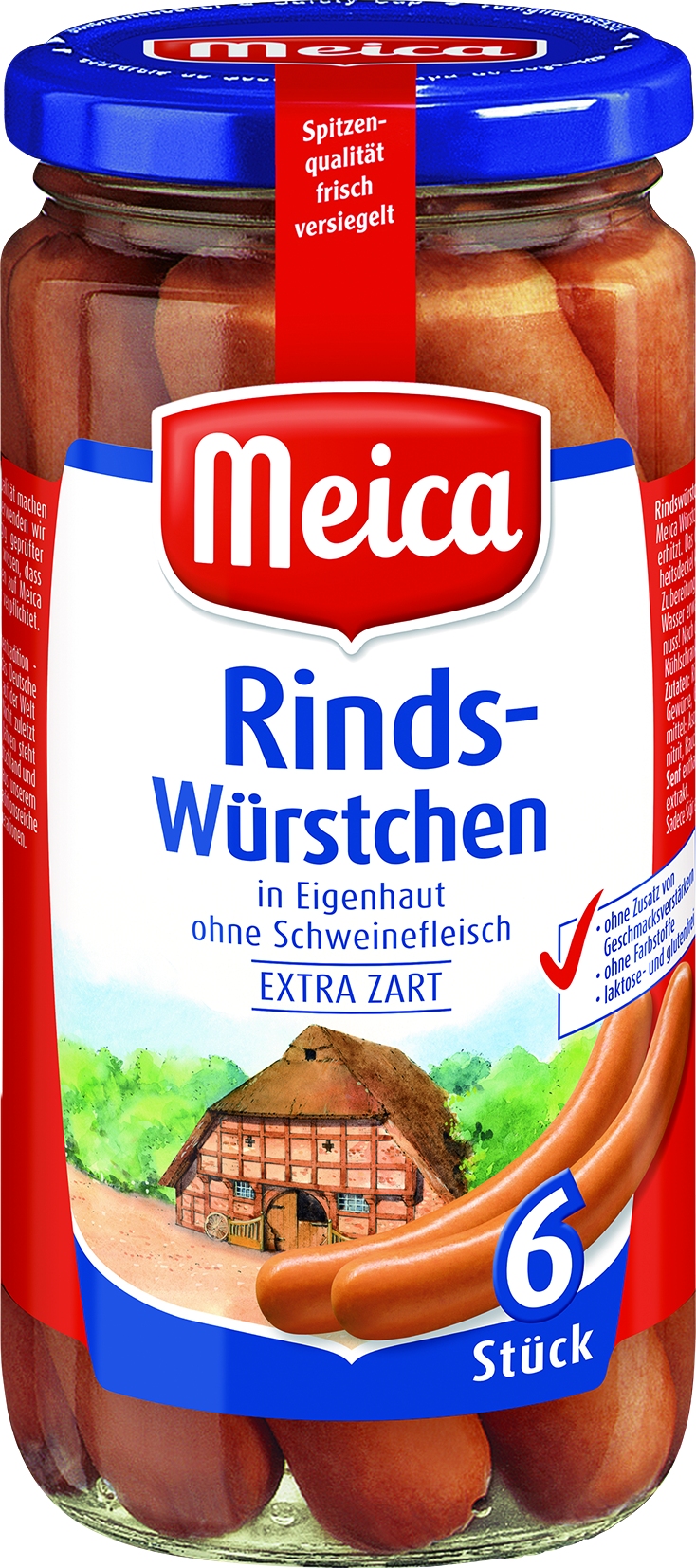 Rindswürstchen 6 St = 180 gr