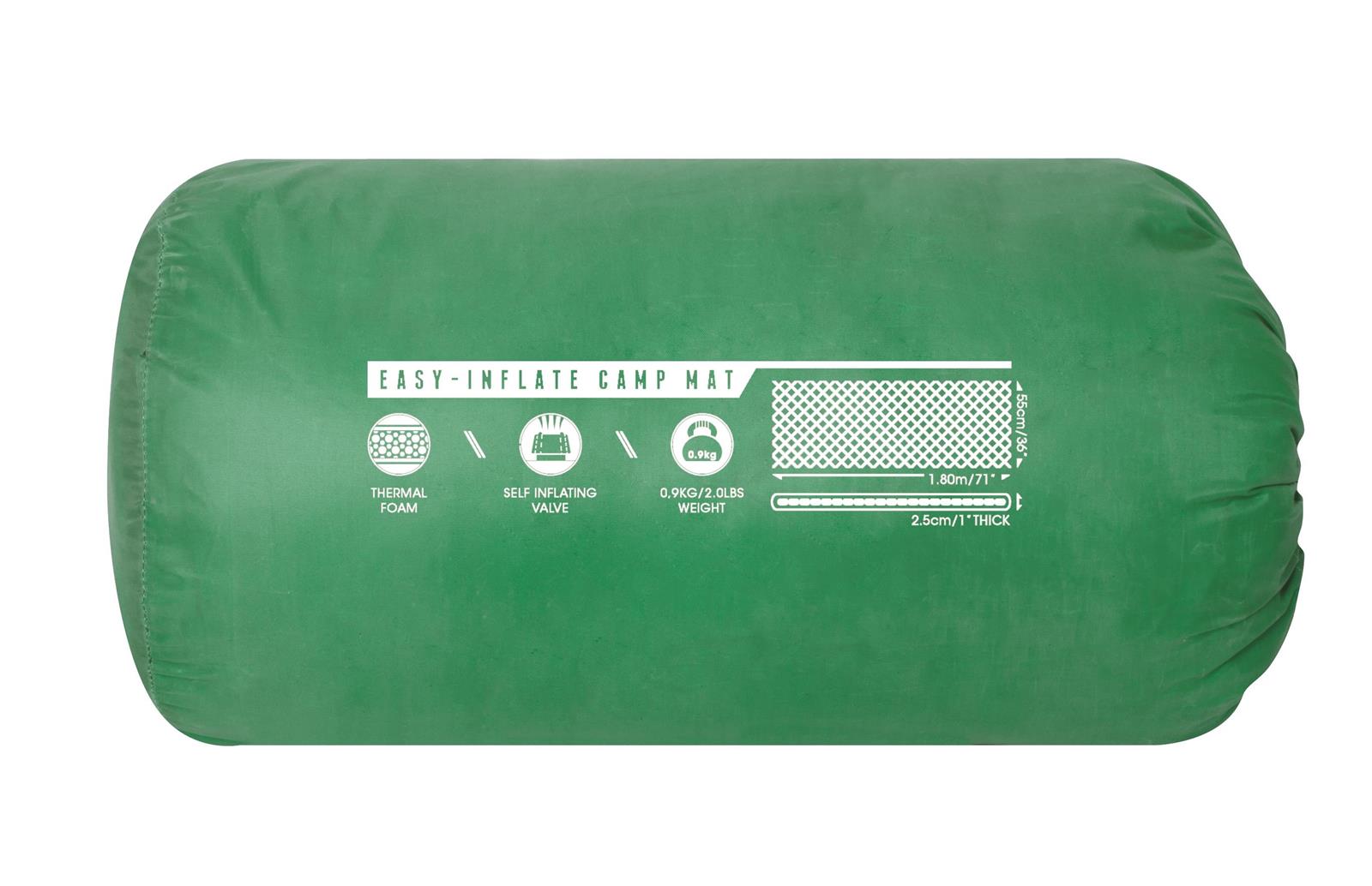 Selbstaufblasende Isomatte Easy 180 x 50 x 2,5 cm