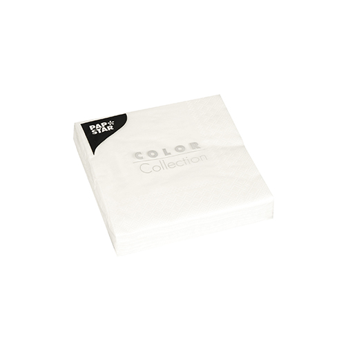 Napkins 24x24cm, 3-ply, white, 20pc