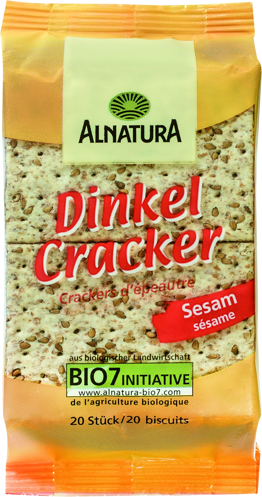 Spelled sesame crackers   