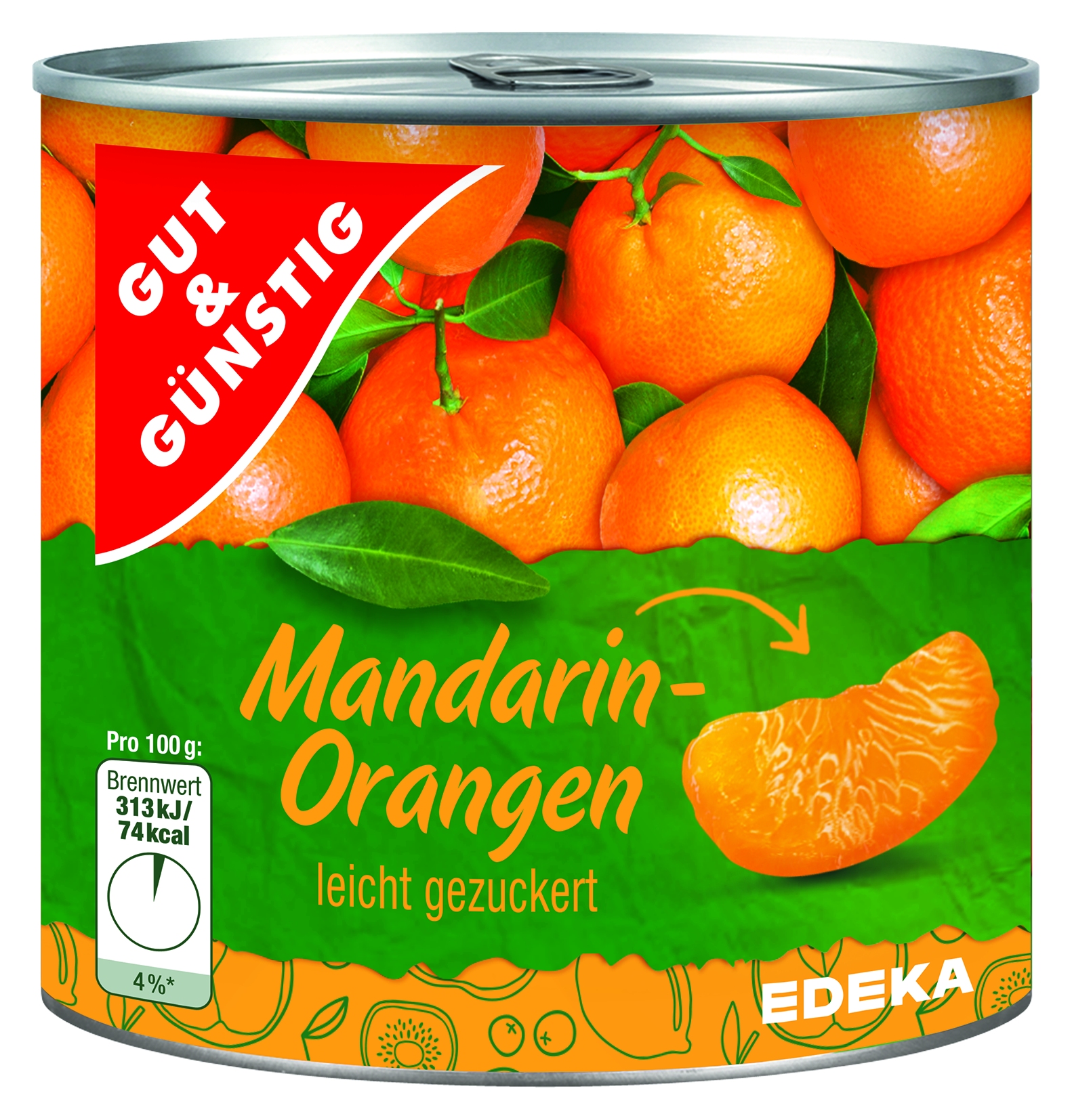Mandarin-Orangen leicht gezuckert   
