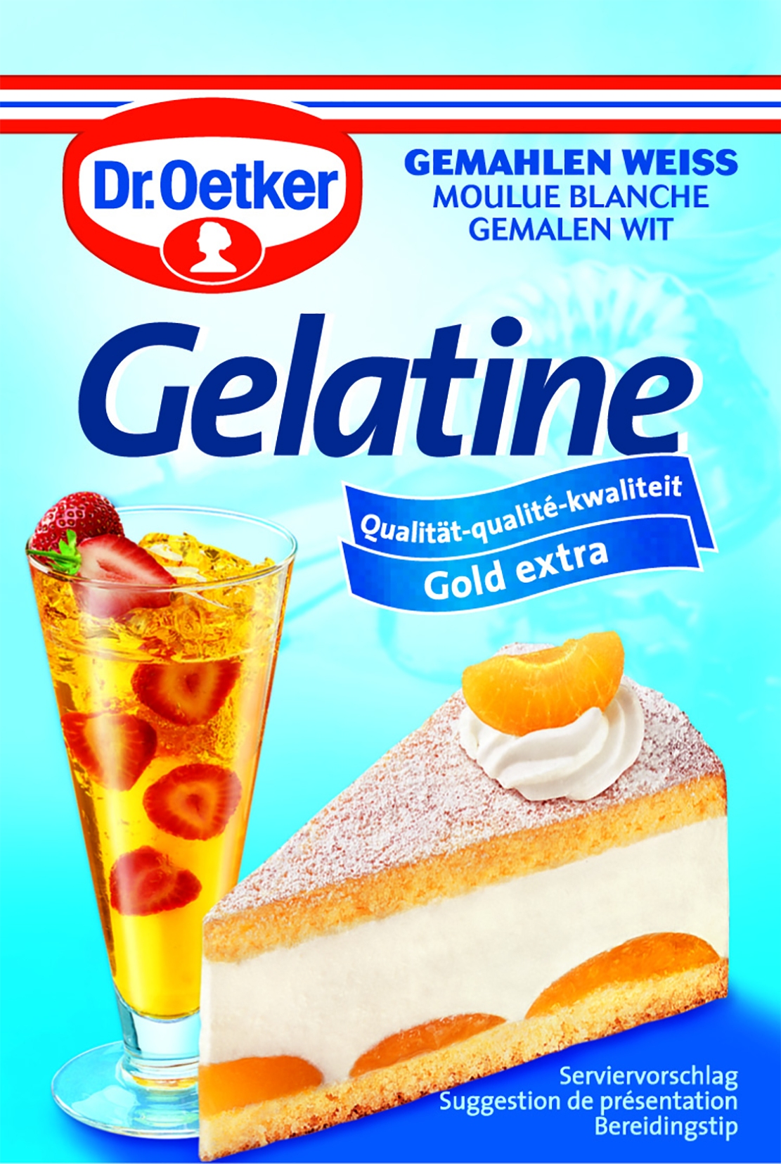 Gelatine gemahlen, weiss, 3er