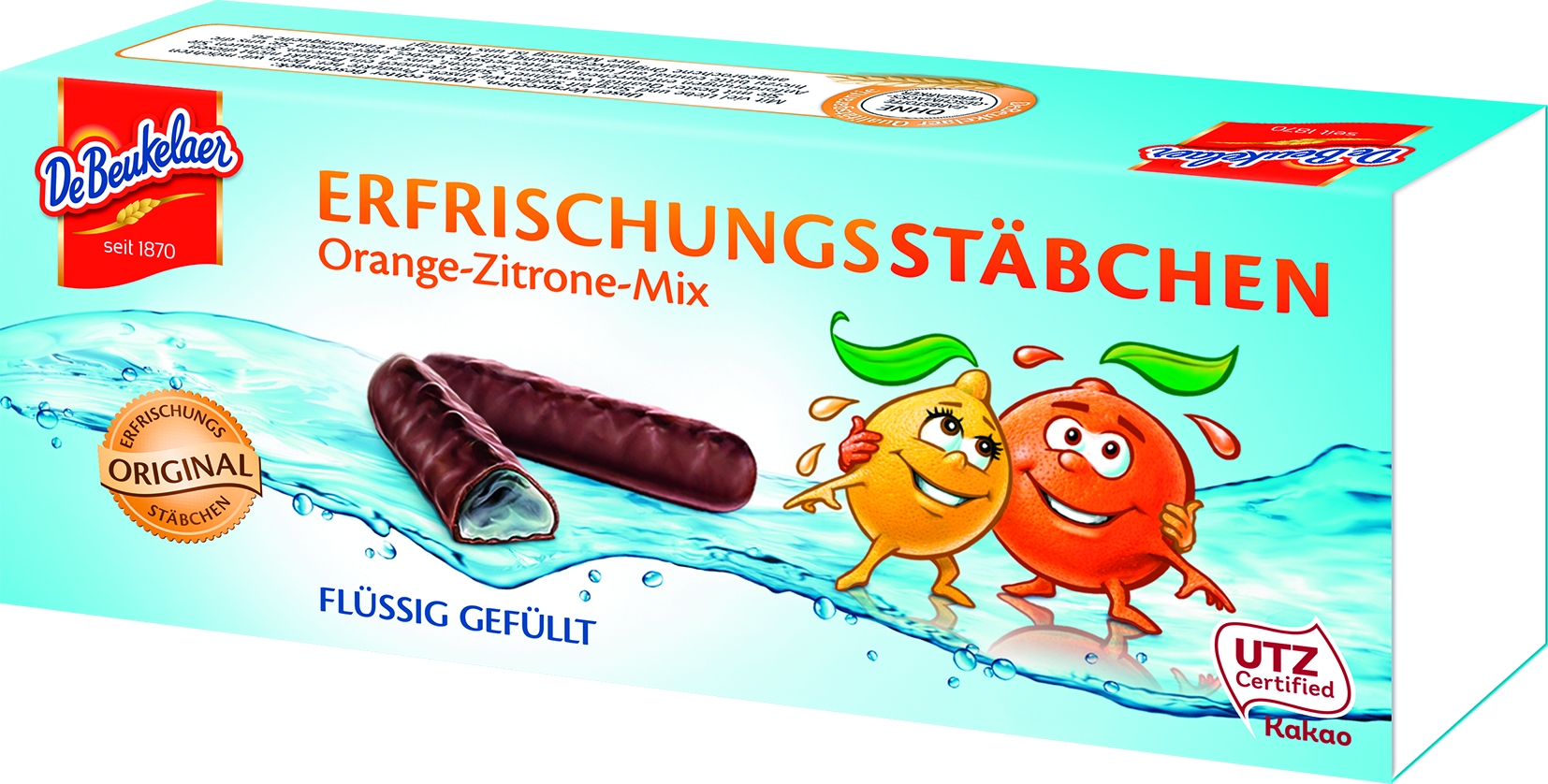 Juice in chocolate sticks   