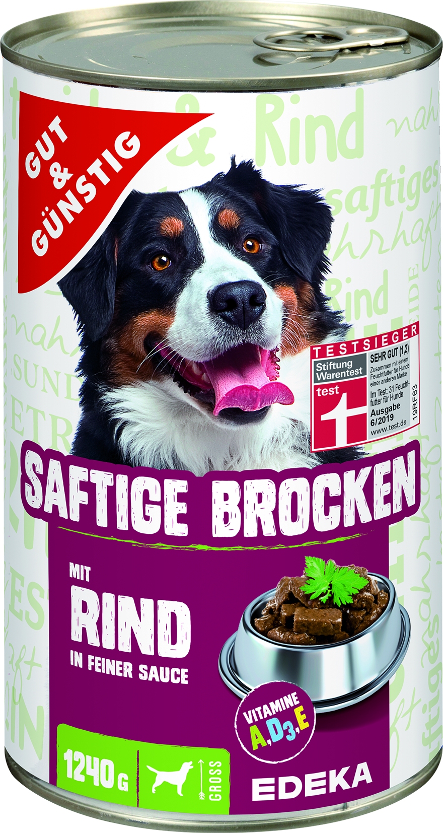 Dog Saftige Brocken Rind   