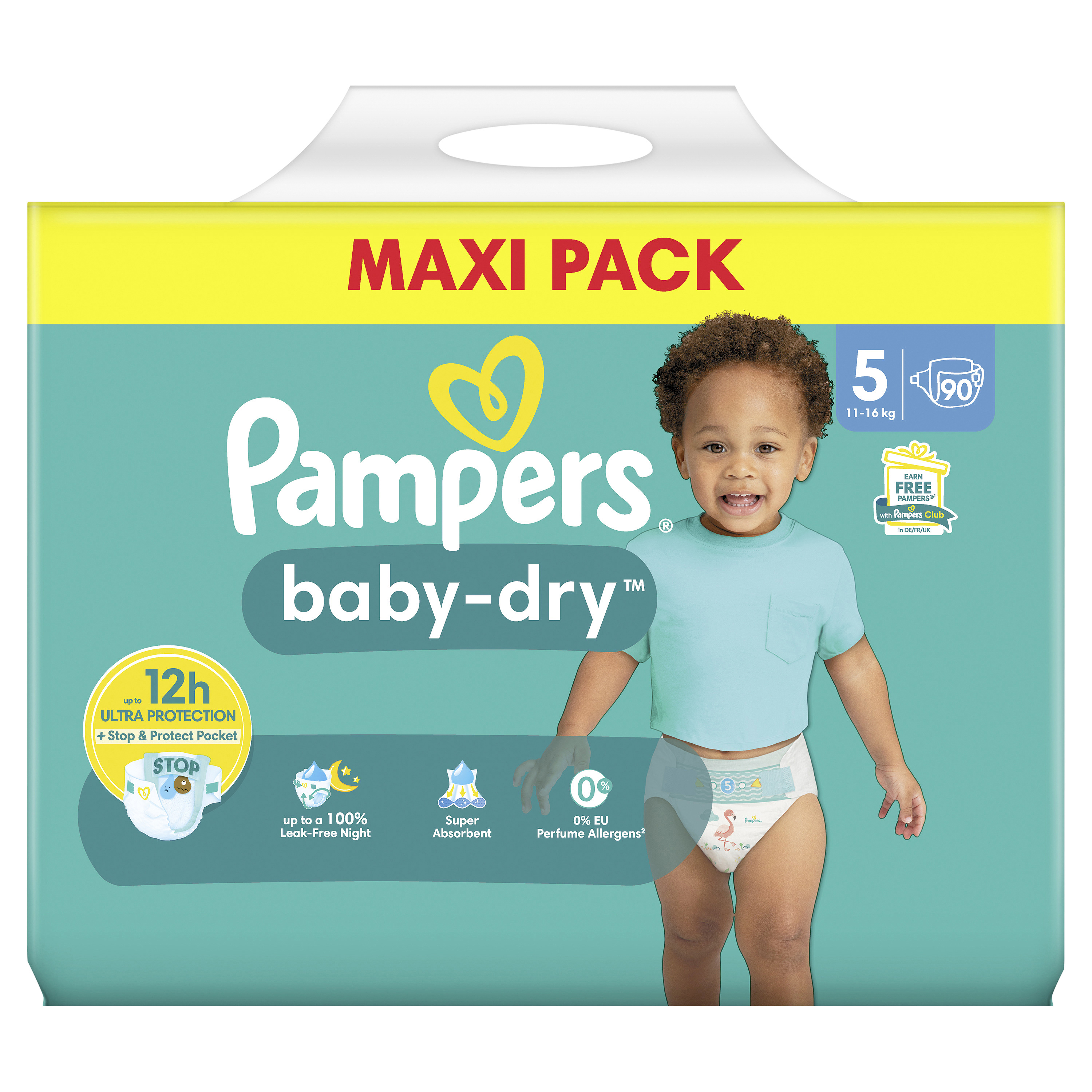 Windeln Baby Dry Gr. 5 Junior 90er