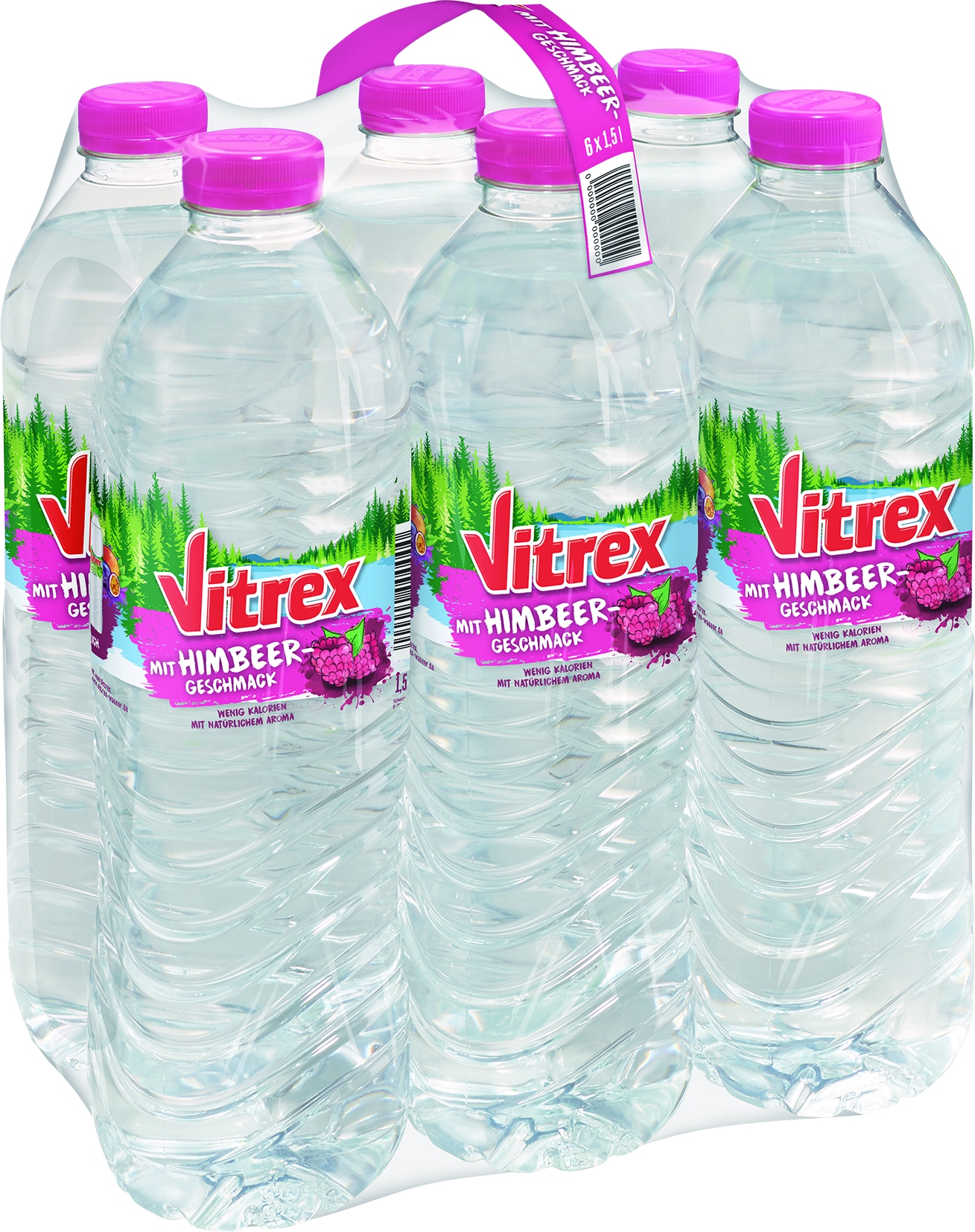 mineral water with raspberry   