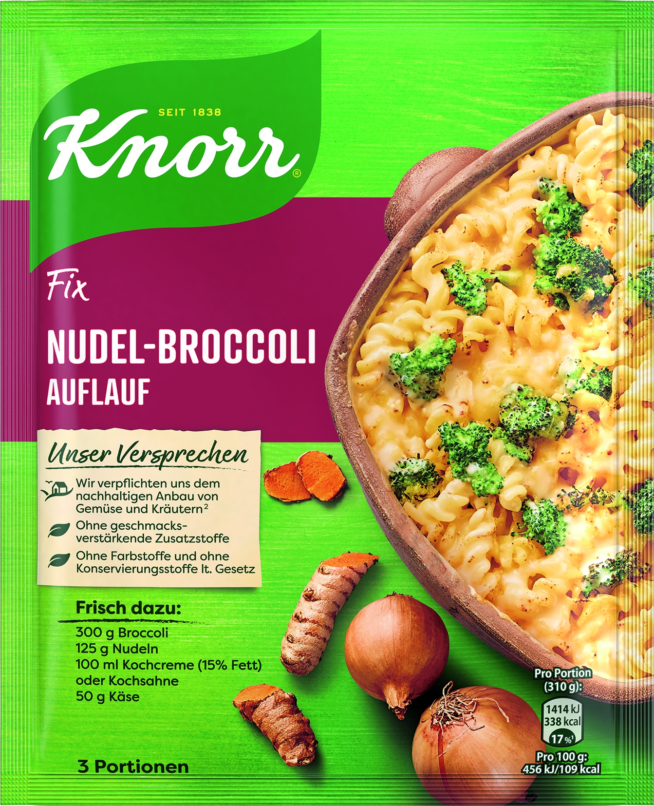 Fix fuer Nudel Broccoli Auflauf 50g