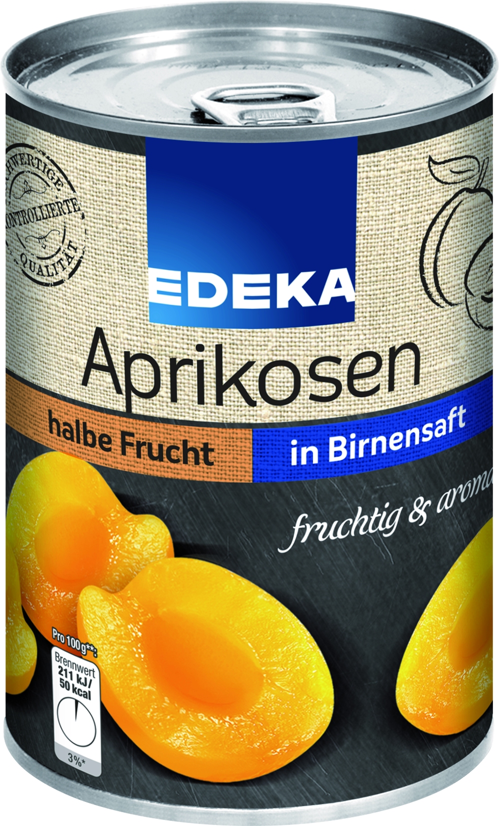 Aprikosen halbe Frucht in Birnensaft ohne Zucker