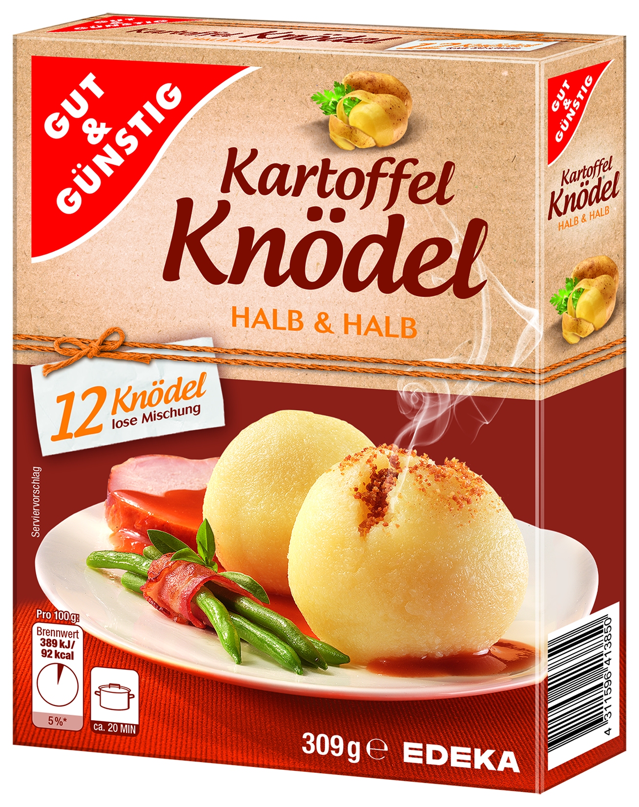 12 Kartoffelknoedel Teig Halb&Halb