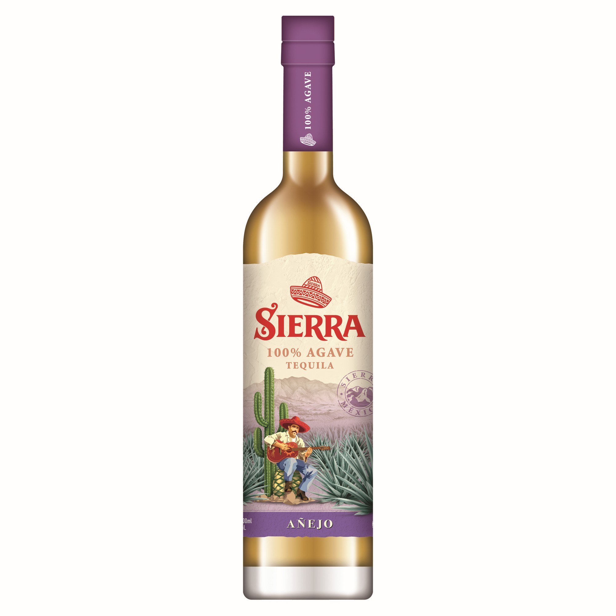 Sierra 100% Agave Tequila Añejo 40% 0.7L