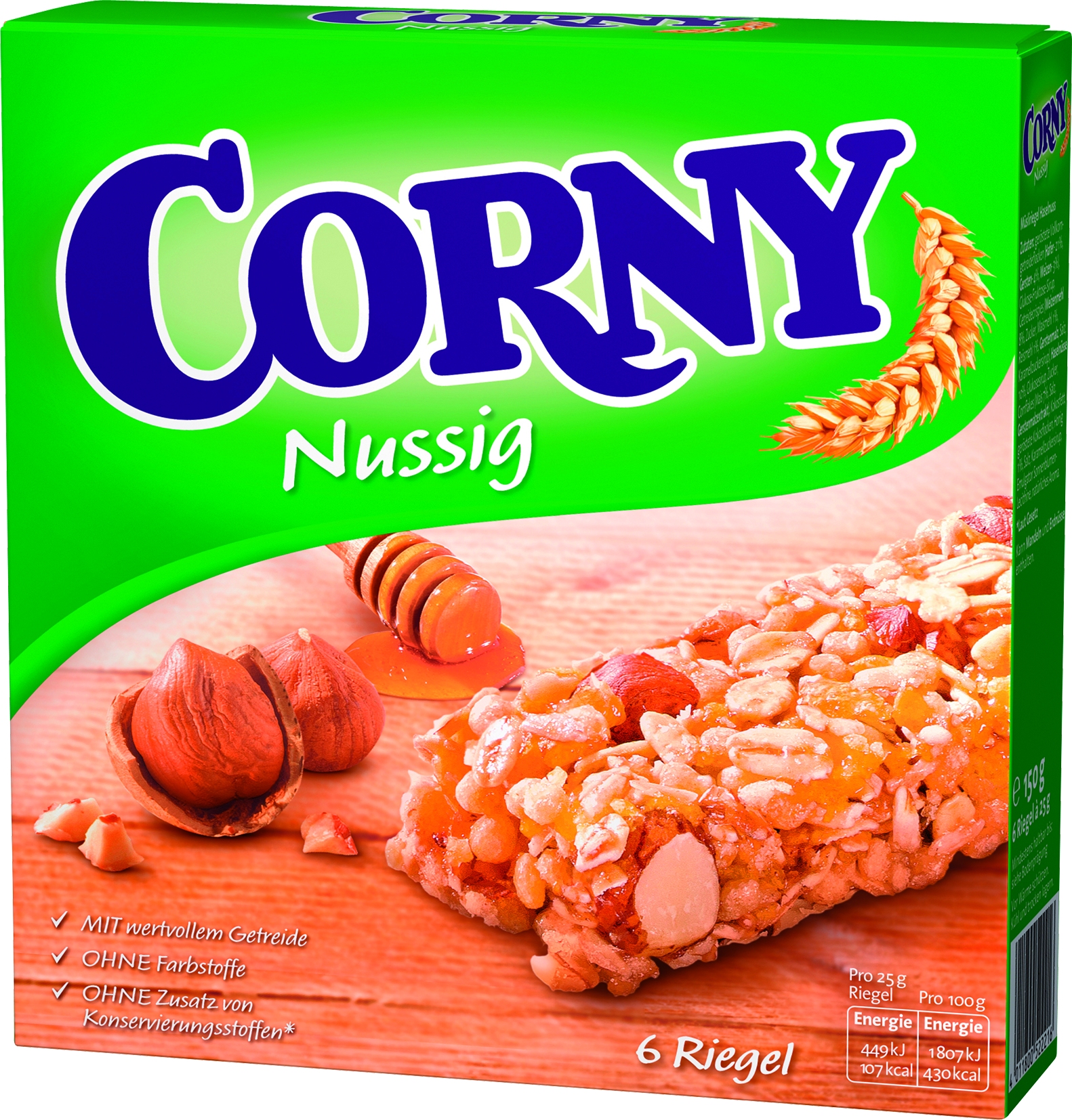 Muesli Riegel Nussig 6er