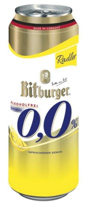 Bitburger Radler 0,0% alkoholfrei 24 Ds x 0,50ltr
