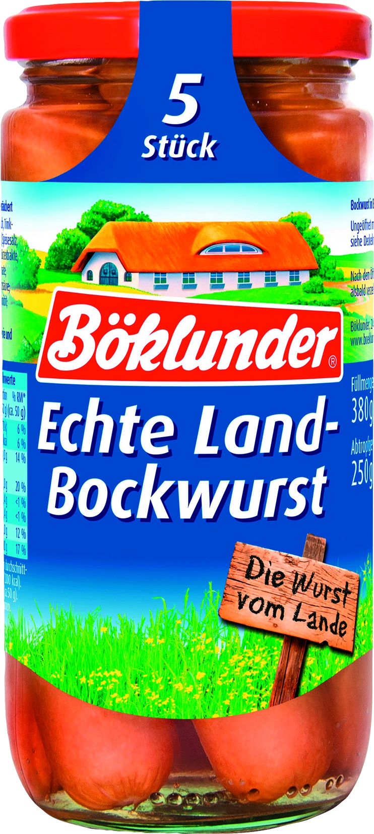 Landbockwurst in Eigenhaut 5 St= 250 gr