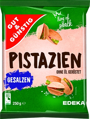 Pistazien geroestet und gesalzen   