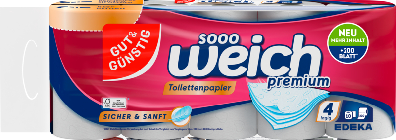 Gut & Günstig Toilettenpapier 