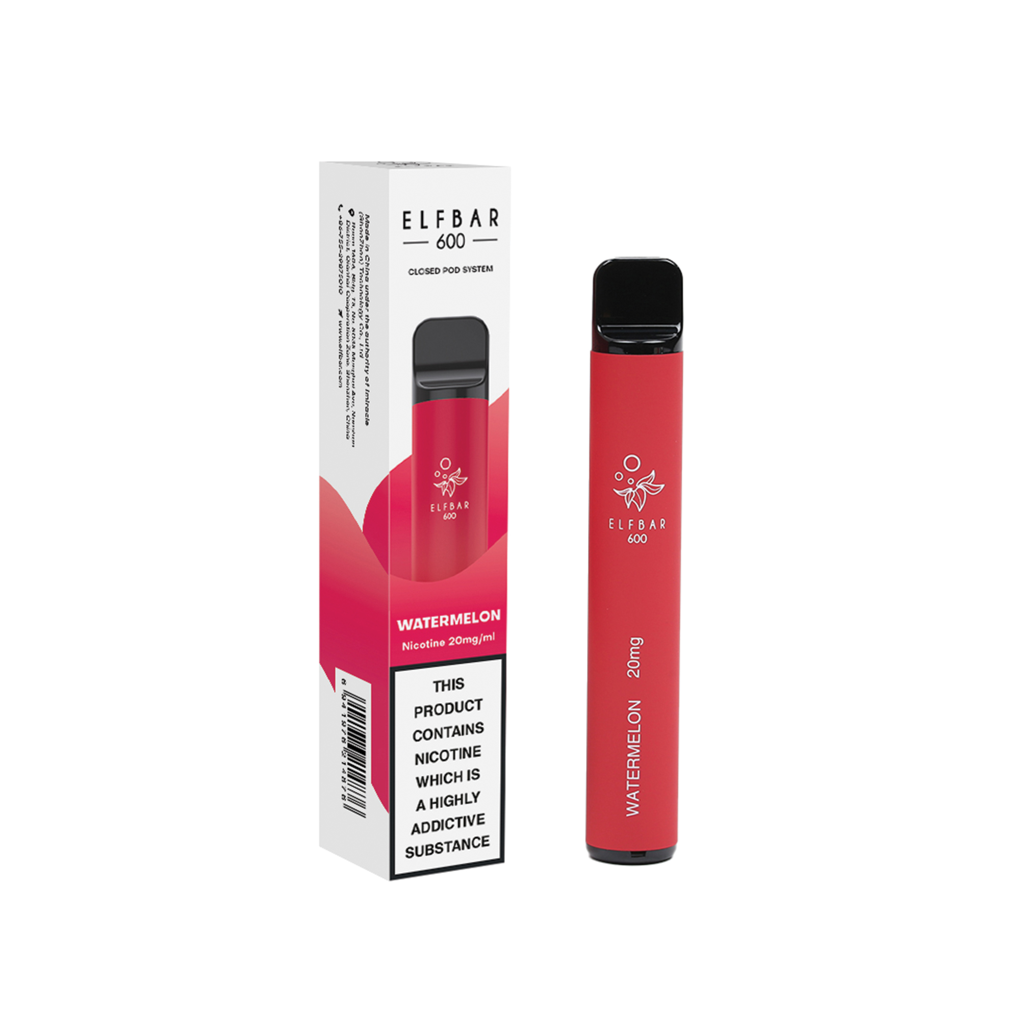 Elfbar 600 Watermelon, 20mg nicotine