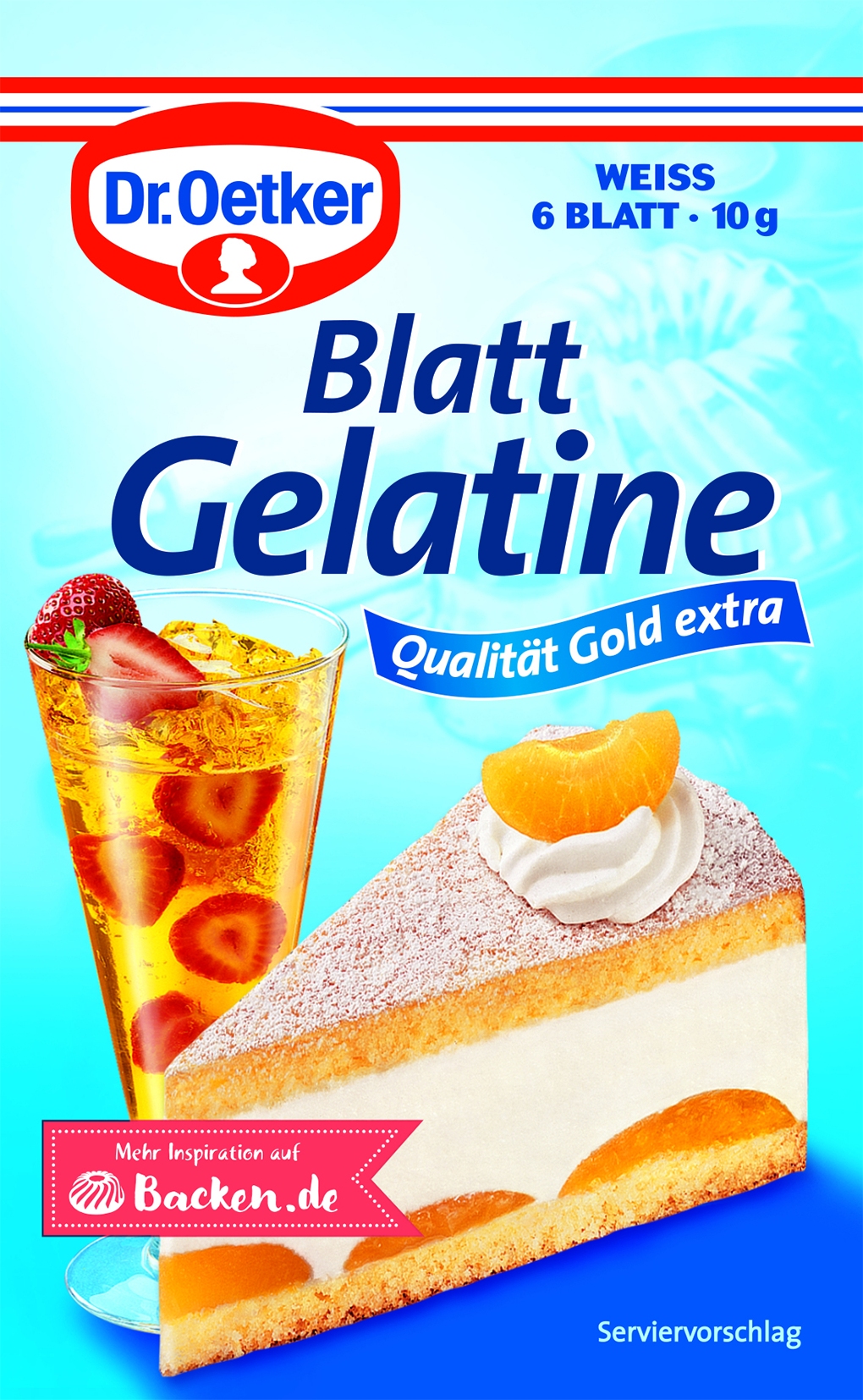 Blattgelatine weiß   