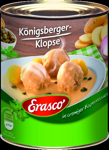 6 Koenigsberger Klopse in Kapernsauce