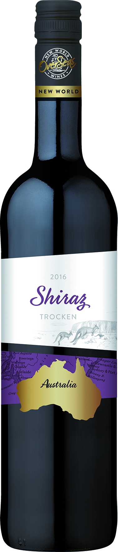 Over Seas Australia Shiraz, dry, red   