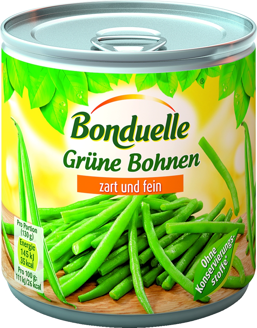 Gruene Bohnen sehr fein ganz   