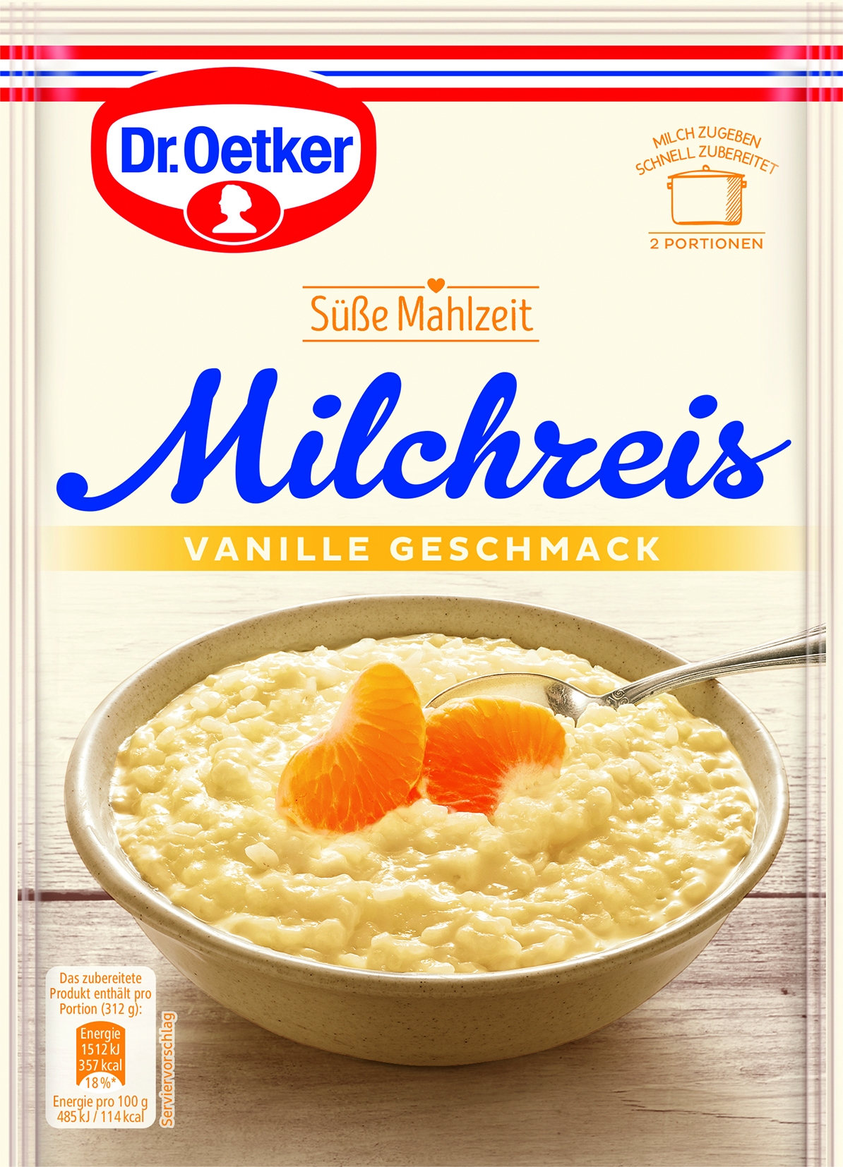 Milchreis Vanille   